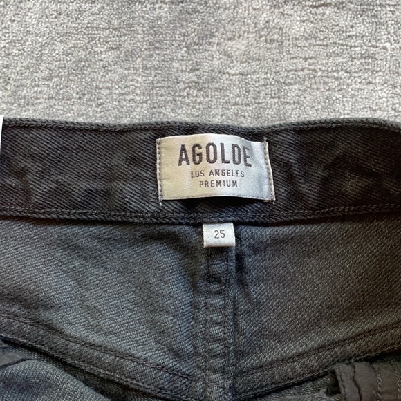 AGOLDE Parker Vintage Cut Off Short TIDAL/BLACK - Picture 2 of 3